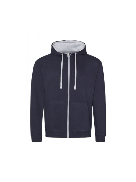 new french navy - heather grey